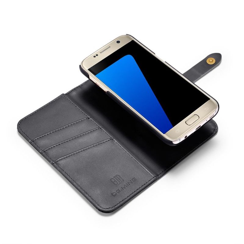 Kryt Flipové Pouzdro Na Samsung Galaxy S7 Kůže S Odnímatelnou Skořepinou