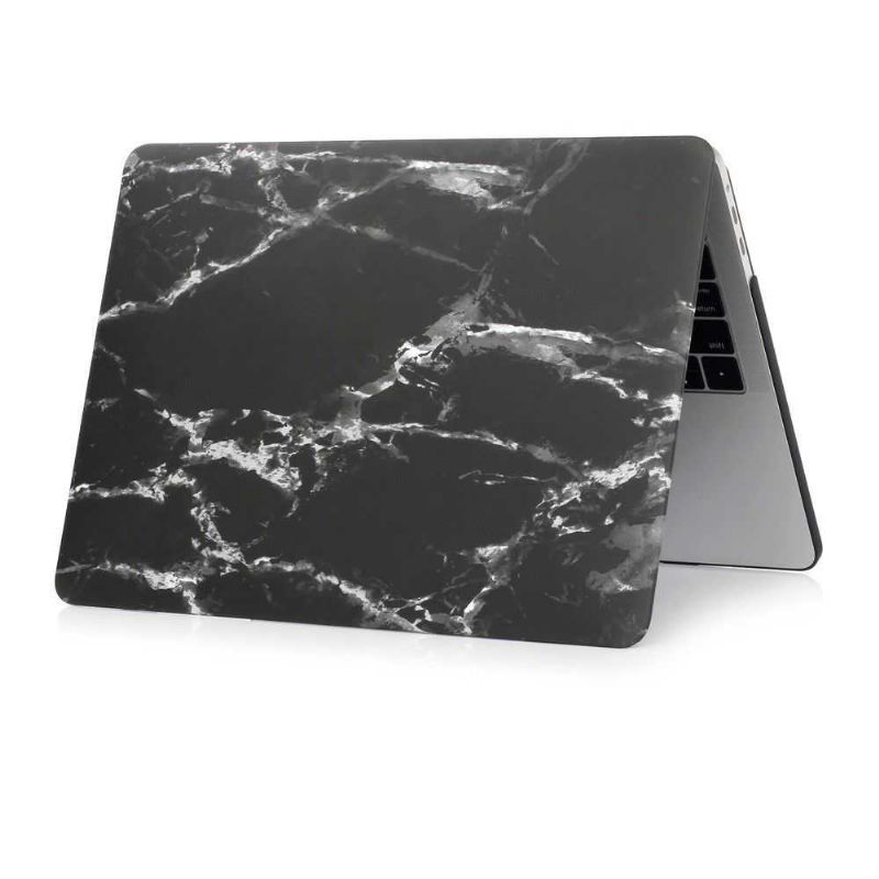 Pouzdro Na Macbook Pro 13 / Mramorová Dotyková Lišta – Černá