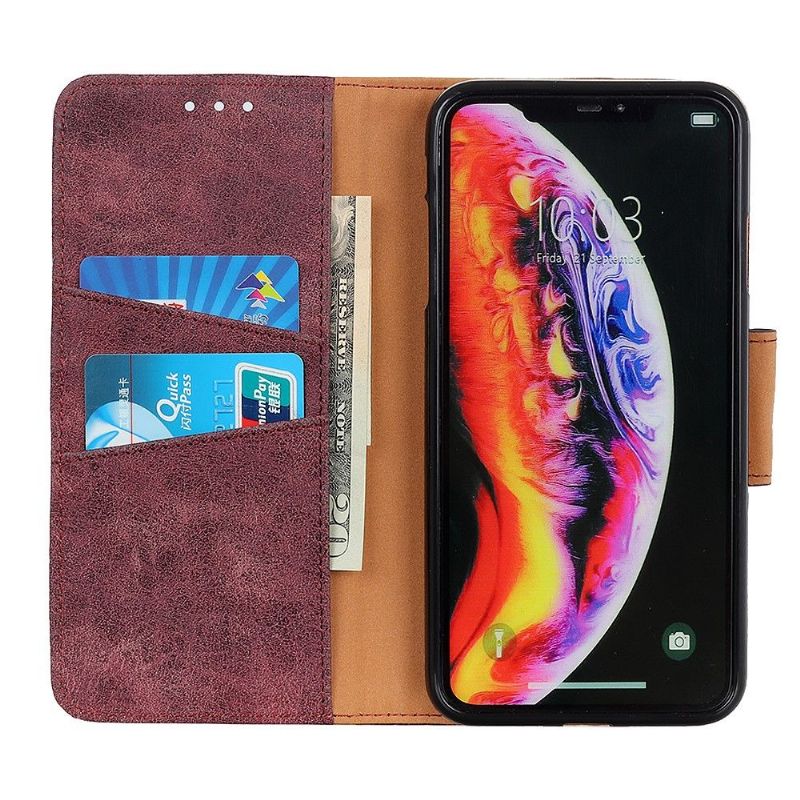 Flipové Pouzdro Na Xiaomi Mi A3 Edouard Ve Vintage Umělé Kůži