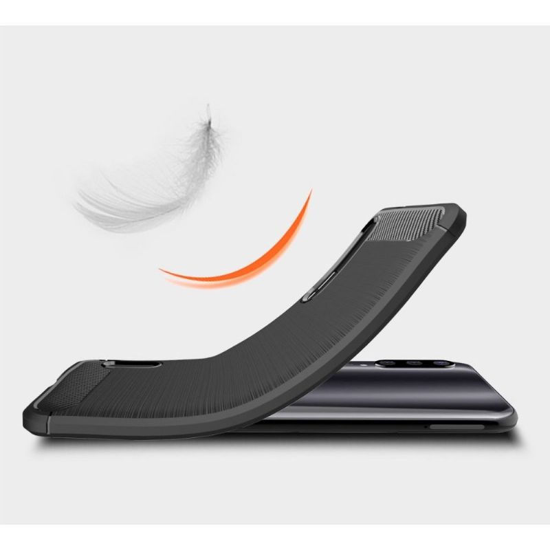 Kryt Na Xiaomi Mi A3 Uhlíkový Kartáčovaný Gel