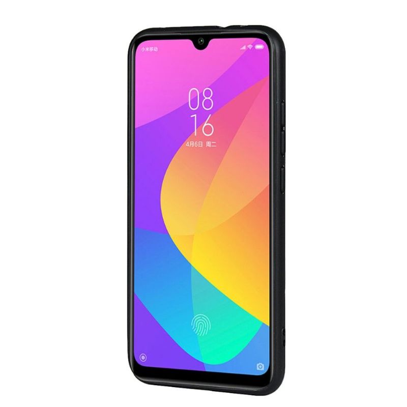 Kryty Na Mobil Na Xiaomi Mi A3 Kožený Držák Karty S Efekty
