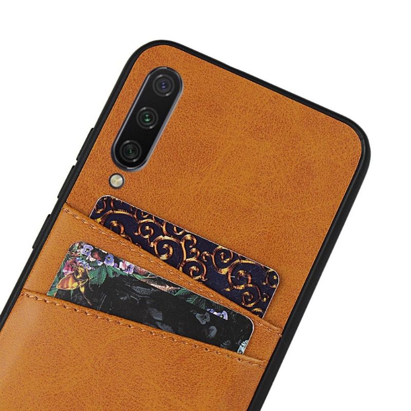 Kryty Na Mobil Na Xiaomi Mi A3 Kožený Držák Karty S Efekty