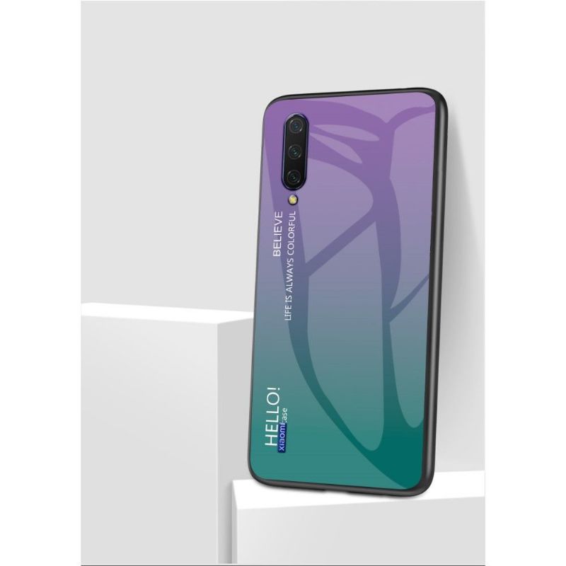 Kryty Na Mobil Na Xiaomi Mi A3 Skleněná Zadní Strana S Barevným Přechodem