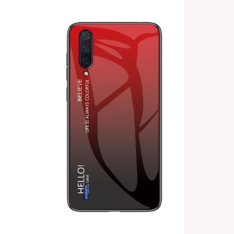 Kryty Na Mobil Na Xiaomi Mi A3 Skleněná Zadní Strana S Barevným Přechodem