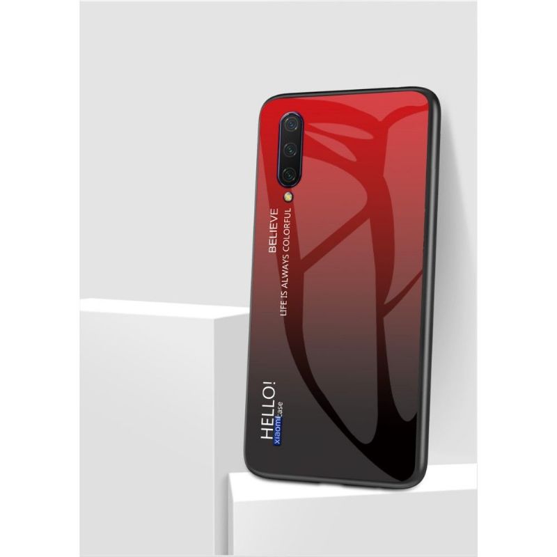 Kryty Na Mobil Na Xiaomi Mi A3 Skleněná Zadní Strana S Barevným Přechodem
