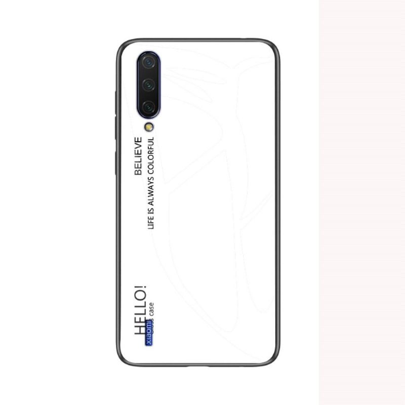 Kryty Na Mobil Na Xiaomi Mi A3 Skleněná Zadní Strana S Barevným Přechodem