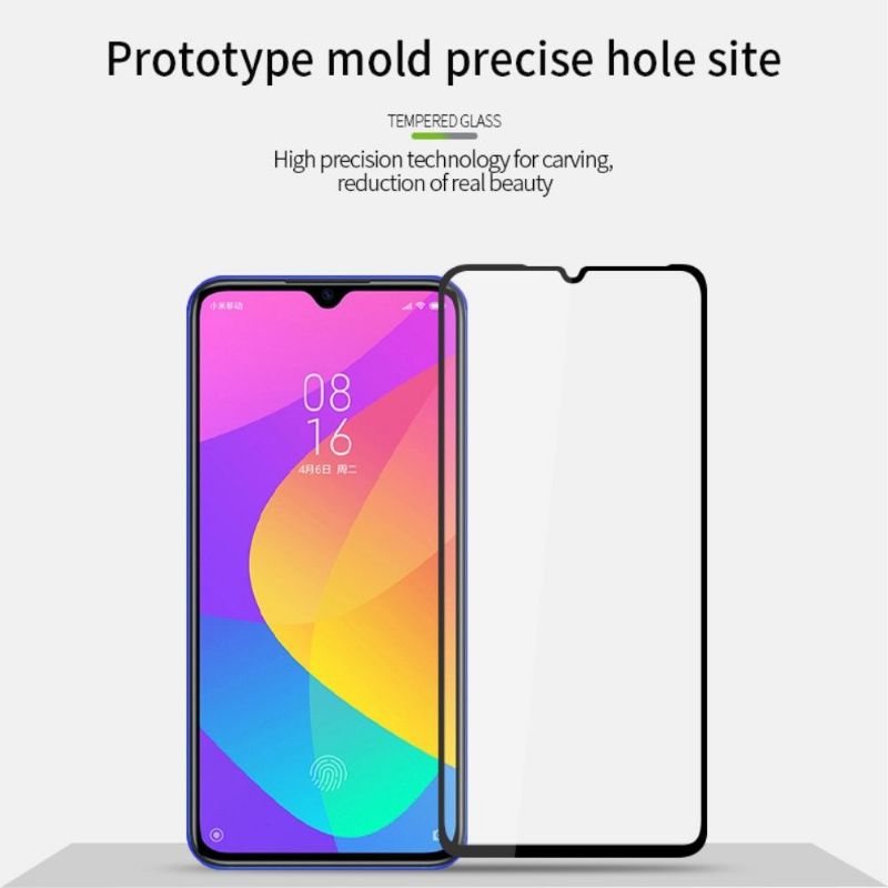 Xiaomi Mi A3 - Ochranné Tvrzené Sklo V Plné Velikosti - Černá