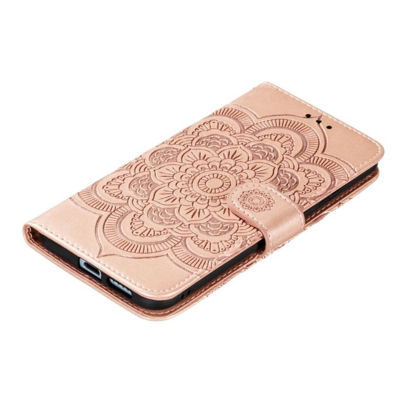 Flipové Pouzdro Na Huawei P40 Pro+ Držák Karet Mandala - Rose Gold