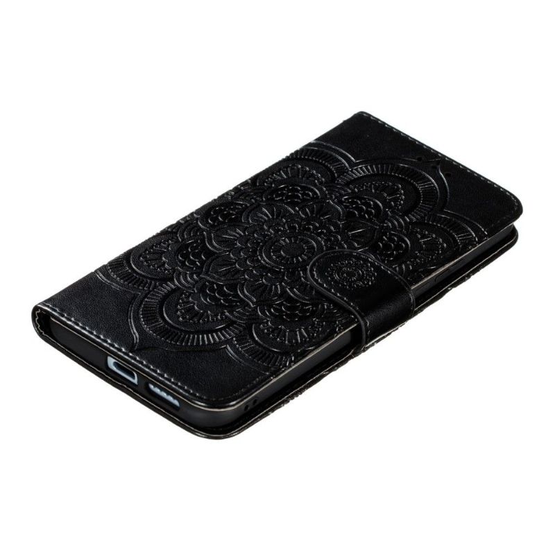 Flipové Pouzdro Na Huawei P40 Pro+ Držák Na Kartu Mandala - Černý