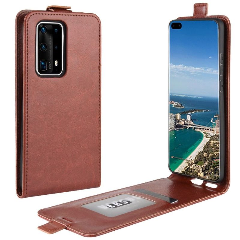 Flipové Pouzdro Na Huawei P40 Pro+ Kožené Pouzdro Vertikální Umělá Kůže