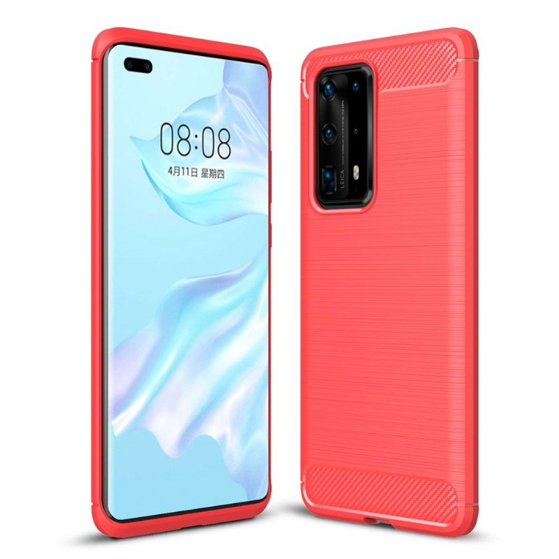 Kryt Na Huawei P40 Pro+ Více Efektu Kartáčovaného Uhlíku