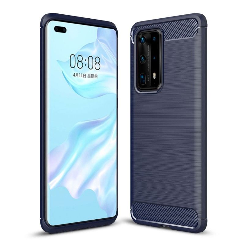 Kryt Na Huawei P40 Pro+ Více Efektu Kartáčovaného Uhlíku