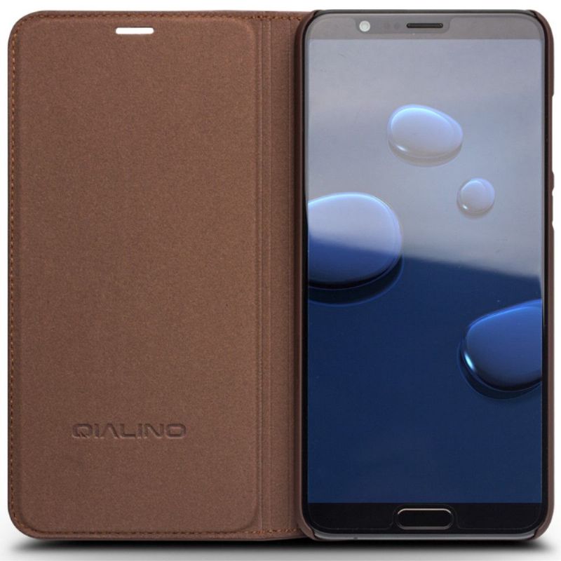 Pouzdra Na Honor View 10 Ručně Vyráběná Pravá Kůže - Hnědá