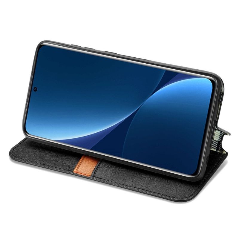 Flipové Pouzdro Na Xiaomi 12 Pro Držák Karty Kub Design