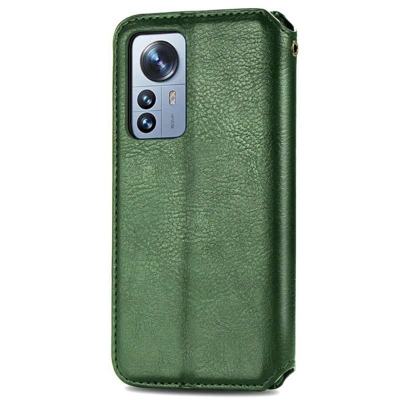 Flipové Pouzdro Na Xiaomi 12 Pro Držák Karty Kub Design