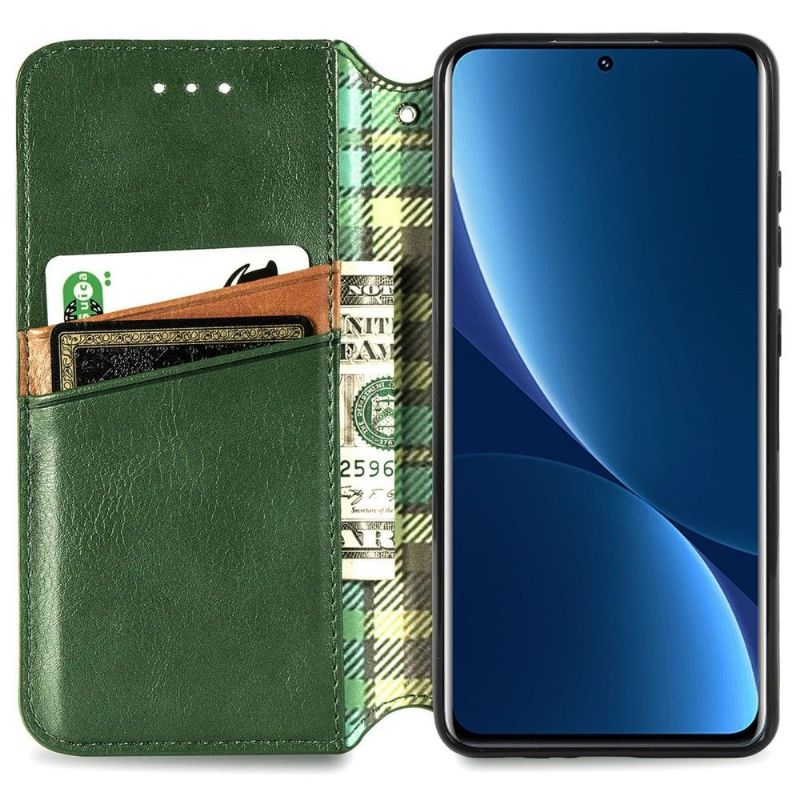 Flipové Pouzdro Na Xiaomi 12 Pro Držák Karty Kub Design