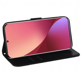 Flipové Pouzdro Na Xiaomi 12 Pro Holografické Květiny