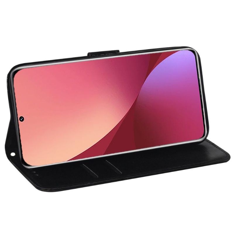 Flipové Pouzdro Na Xiaomi 12 Pro Holografické Květiny
