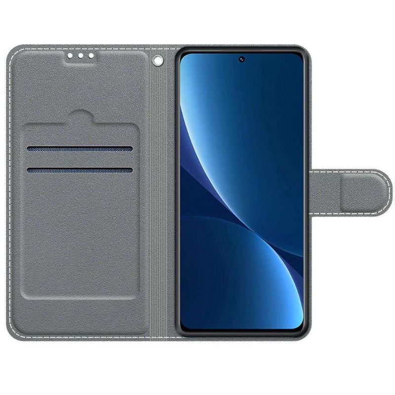 Flipové Pouzdro Na Xiaomi 12 Pro Ilustrace Divokých Listů
