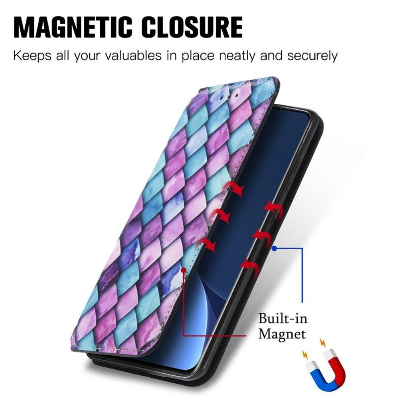 Flipové Pouzdro Na Xiaomi 12 Pro Kožené Pouzdro Barevná Želva