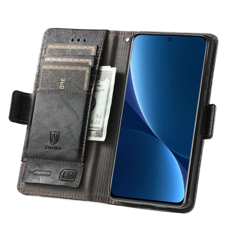 Flipové Pouzdro Na Xiaomi 12 Pro Kožené Pouzdro Flip Business