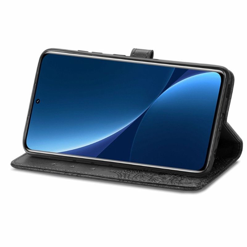 Flipové Pouzdro Na Xiaomi 12 Pro Mandala Reliéf Z Umělé Kůže