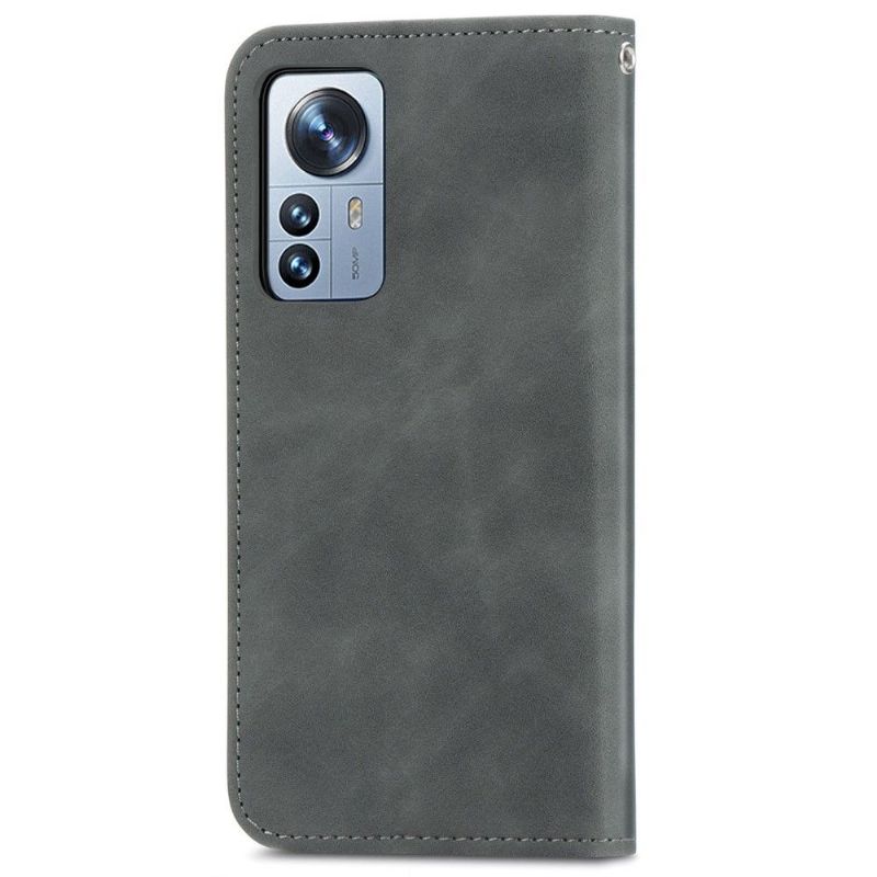 Flipové Pouzdro Na Xiaomi 12 Pro Obchodní Retro
