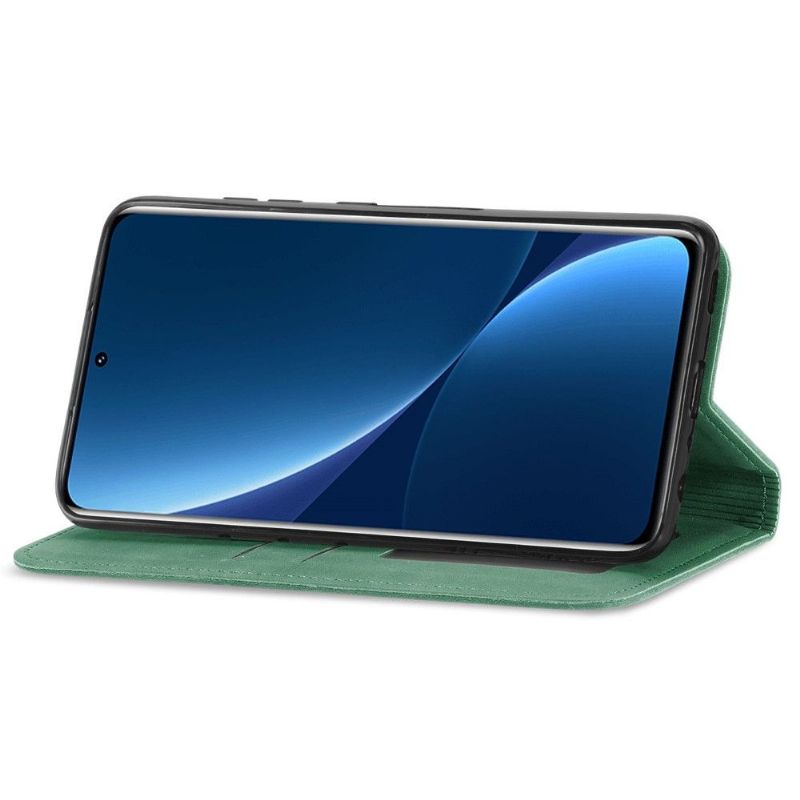 Flipové Pouzdro Na Xiaomi 12 Pro Obchodní Retro