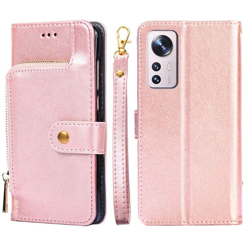 Flipové Pouzdro Na Xiaomi 12 Pro Peněženka Na Mince Z Umělé Kůže