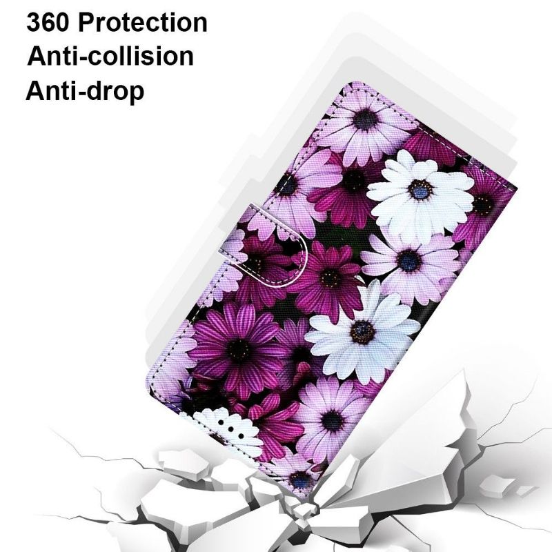 Kožené Pouzdro Na Xiaomi 12 Pro Barevné Sedmikrásky
