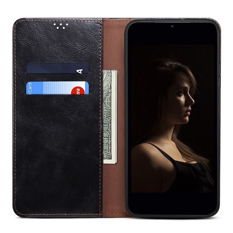 Kožené Pouzdro Na Xiaomi 12 Pro Ernestine Odkryté Švy