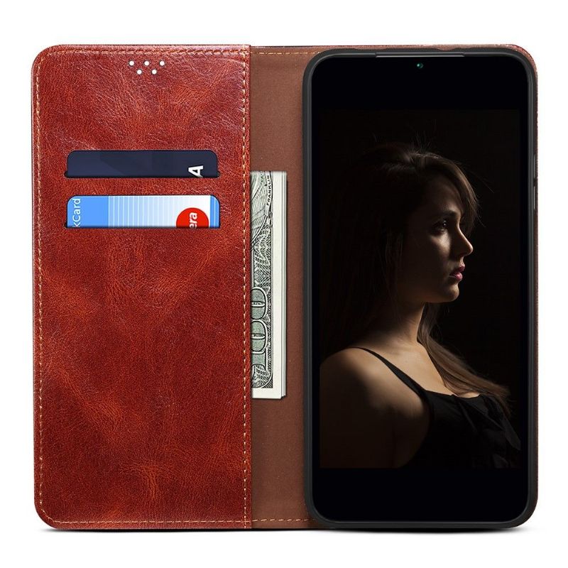 Kožené Pouzdro Na Xiaomi 12 Pro Ernestine Odkryté Švy