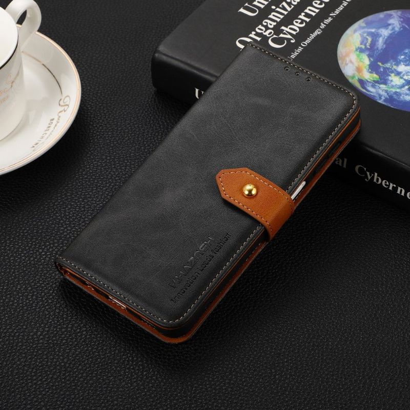 Kožené Pouzdro Na Xiaomi 12 Pro Khazneh Bicolor Umělá Kůže