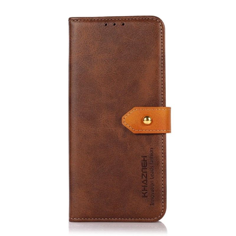 Kožené Pouzdro Na Xiaomi 12 Pro Khazneh Bicolor Umělá Kůže