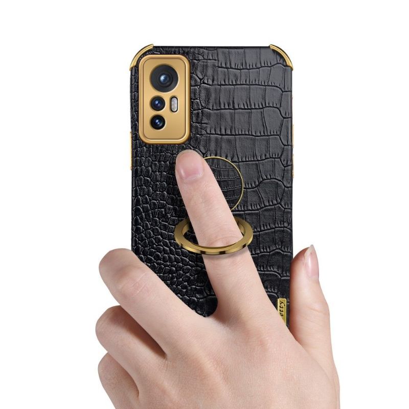 Kryt Na Xiaomi 12 Pro Croc Efekt S Prstencem