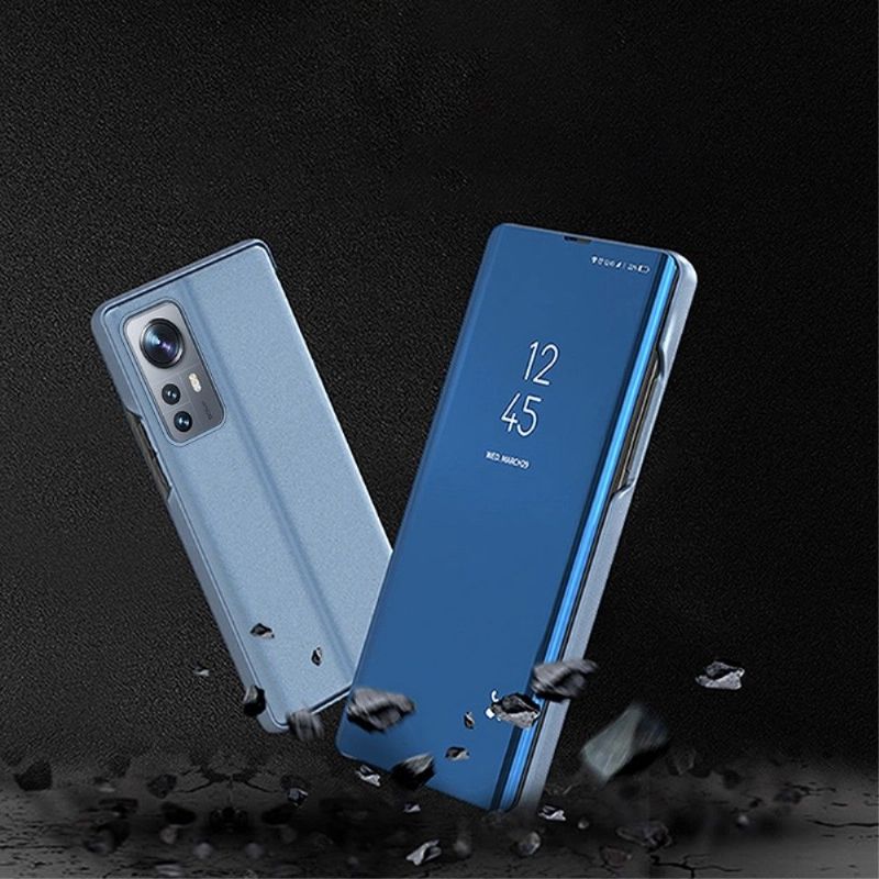 Kryt Na Xiaomi 12 Pro Flipové Pouzdro Zrcadlový Efekt