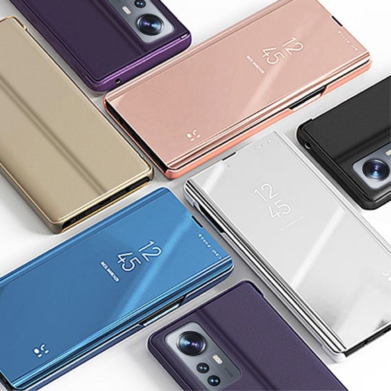 Kryt Na Xiaomi 12 Pro Flipové Pouzdro Zrcadlový Efekt