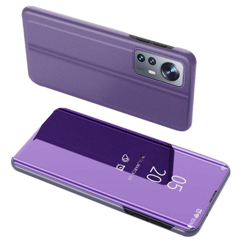 Kryt Na Xiaomi 12 Pro Flipové Pouzdro Zrcadlový Efekt
