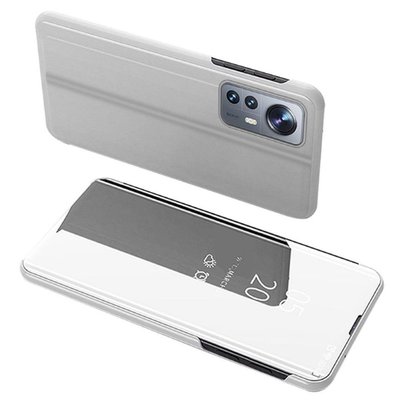 Kryt Na Xiaomi 12 Pro Flipové Pouzdro Zrcadlový Efekt