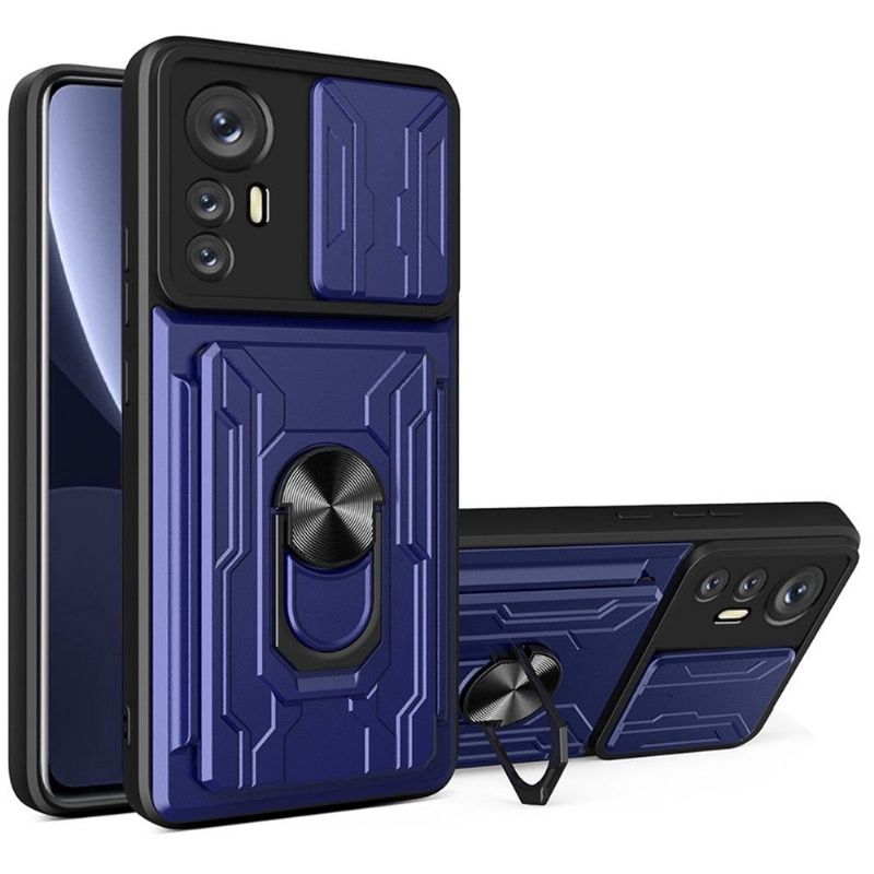 Kryt Na Xiaomi 12 Pro Funkce Podpory Posuvného Krytu Fotoaparátu + Držák Karty