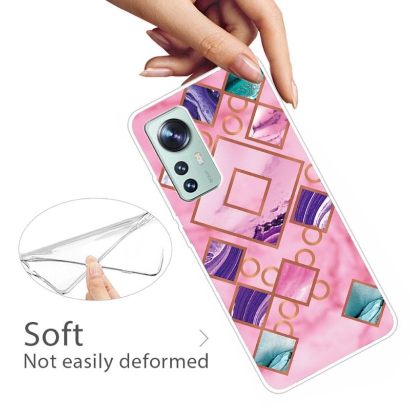 Kryt Na Xiaomi 12 Pro Mramorová Geometrie Řady 0016