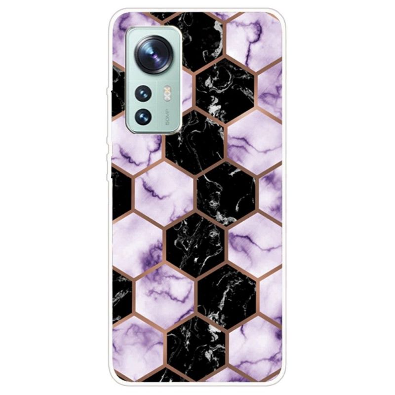 Kryt Na Xiaomi 12 Pro Mramorová Geometrie Řady 0016