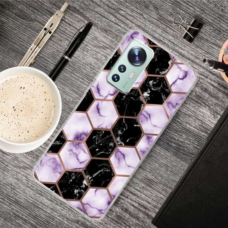Kryt Na Xiaomi 12 Pro Mramorová Geometrie Řady 0016