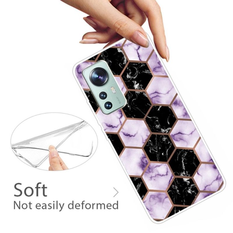 Kryt Na Xiaomi 12 Pro Mramorová Geometrie Řady 0016