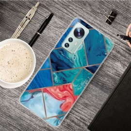 Kryt Na Xiaomi 12 Pro Mramorová Geometrie Řady 0022
