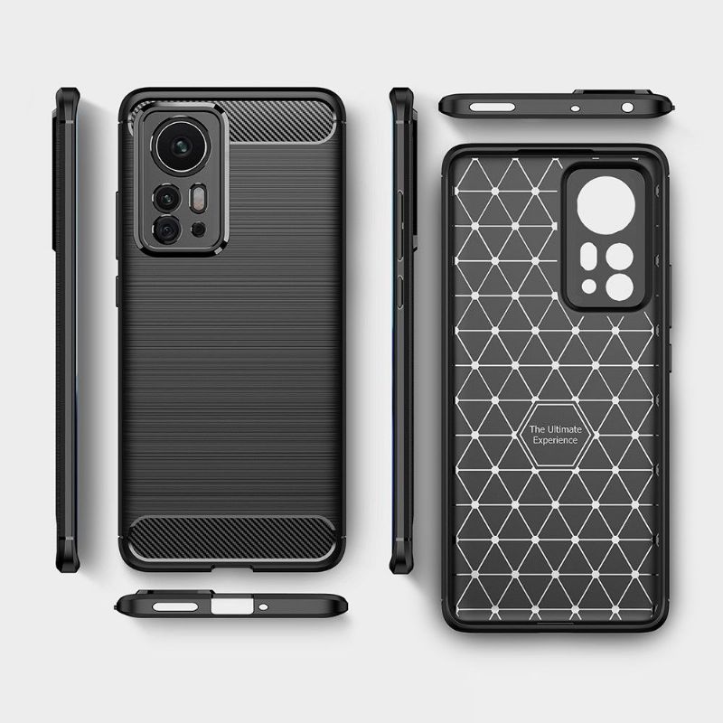Kryty Na Mobil Na Xiaomi 12 Pro Silikonový Kartáčovaný Efekt