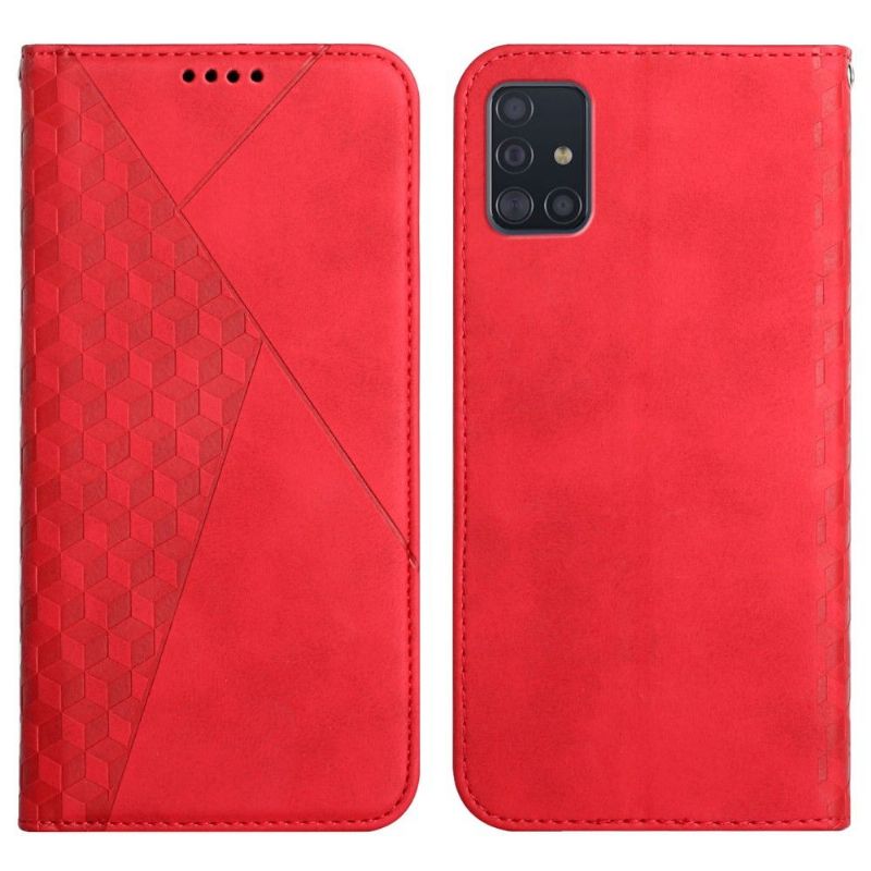 Flipové Pouzdro Na Samsung Galaxy A51 Geometrie Krychle