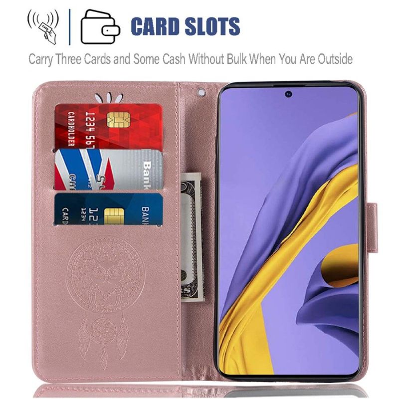 Flipové Pouzdro Na Samsung Galaxy A51 Sova Lapač Snů