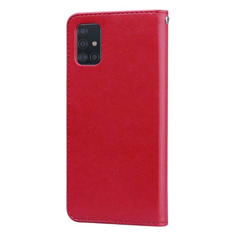 Flipové Pouzdro Na Samsung Galaxy A51 Vzor Růže Z Imitace Kůže