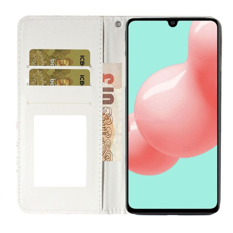 Flipové Pouzdro Na Samsung Galaxy A51 Černí Motýli